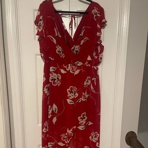 Flowy HiLo Floral Dress